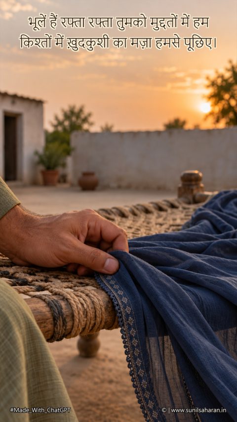 रफ़्ता-रफ़्ता भुलाने की पीड़ा | विरह शायरी (photo 5)
