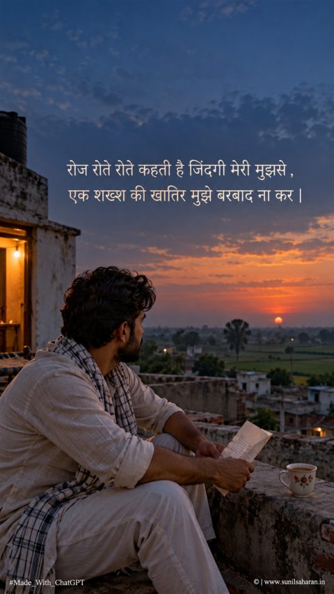 रोज रोते रोते कहती है जिंदगी मेरी मुझसे , (photo 2)